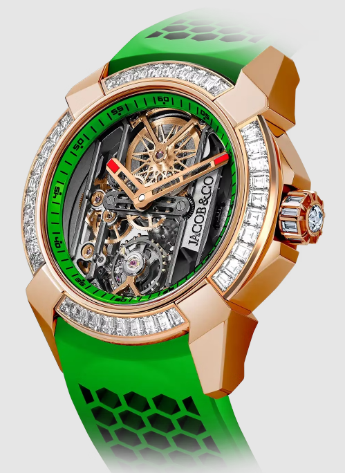 (image for) Jacob & Co epic x baguette green EX100.43.BA.AB.A Replica watch